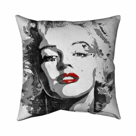 FONDO 26 x 26 in. Marilyn Monroe-Double Sided Print Indoor Pillow FO3339844